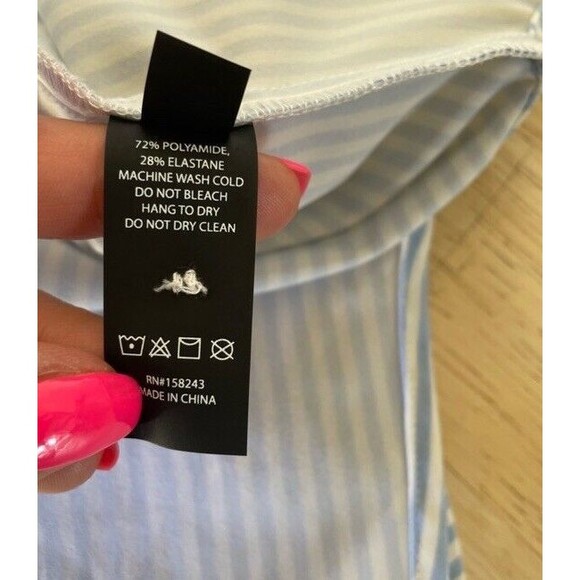 ONA by Yoon Chung Oversized Shirt Small Stripe Sustainable Italian Fabric Beachy - Picture 7 of 14